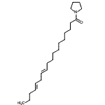CAS 登录号：56630-46-7， (11E,14E)-1-(1-吡咯烷基)-11,14-十八碳二烯-1-酮