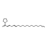 CAS 登录号：56666-48-9， 1-(1-吡咯烷基)-2,5-十八碳二烯-1-酮