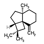 CAS 登录号：56684-97-0， (2aS,4aR,8aR)-2,2,4A-三甲基-8-亚甲基十氢环丁[c]茚
