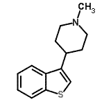 CAS 登录号：56839-02-2， 4-(1-苯并噻吩-3-基)-1-甲基哌啶