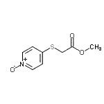 CAS 登录号：56839-40-8， 甲基[(1-氧代-4-吡啶基)硫基]乙酸酯