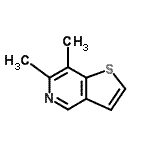 CAS 登录号：56857-06-8， 6,7-二甲基噻吩并[3,2-c]吡啶