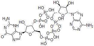 CAS 登录号：56878-12-7， 腺苷 5',5'''-三磷酰鸟苷-3'''-二磷酸酯