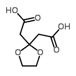 CAS 登录号：5694-91-7， 2,2'-(1,3-二氧戊环-2,2-二基)二乙酸