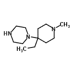 CAS 登录号：569653-44-7， 1-(4-乙基-1-甲基-4-哌啶基)哌嗪