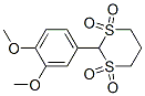 CAS 登录号：57009-86-6， 2-(3,4-二甲氧基苯基)-1,3-二噻烷 1,1,3,3-四氧化物