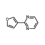 CAS 登录号：57059-10-6， 2-(3-呋喃基)嘧啶