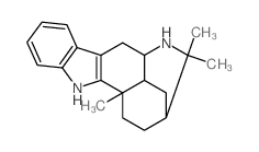 CAS 登录号：57103-59-0， (3S)-2,3,4,4aalpha,5,6,11,11aalpha-八氢-2,2,5-三甲基-3,5beta-乙桥-1H-吡啶并[3,2-b]咔唑