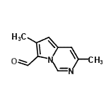 CAS 登录号：57109-03-2， 3,6-二甲基吡咯并[1,2-c]嘧啶-7-甲醛