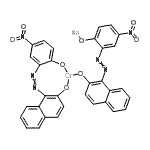 CAS 登录号：57206-81-2， 钠[1-{[2-(羟基-5-硝基苯基]偶氮}-2-萘酚]{1-[(2-羟基-5-硝基苯基)偶氮]-2-萘酚}铬酸盐