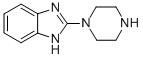 结构式 CAS# 57260-68-1, 2-(1-哌嗪基)-苯并咪唑