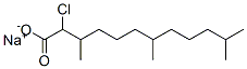 CAS 登录号：57272-19-2， 2-氯-3,7,11-三甲基十二烷酸钠盐