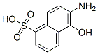 CAS 登录号：573-07-9， 6-氨基-5-羟基萘-1-磺酸
