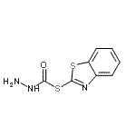 CAS 登录号：57392-05-9， S-1,3-苯并噻唑-2-基肼硫代甲酸酯