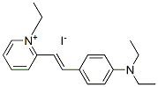 CAS 登录号：57439-27-7， 2-[2-[4-(二乙基氨基)苯基]乙烯基]-1-乙基吡啶鎓碘化物