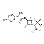CAS 登录号：57456-43-6， (2S,5R,6R)-6-{[(2R)-2-氨基-2-(4-羟基苯基)乙酰基]氨基}-3,3-二甲基-7-氧代-4-硫杂-1-氮杂双环[3.2.0]庚烷-2-羧酸