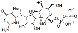 CAS 登录号：5750-57-2， [(2R,3R,4R,5R)-5-(2-氨基-6-氧代-3H-嘌呤-9-基)-3,4-二羟基-四氢呋喃-2-基]甲氧基-[羟基-[(2R,3R,4S,5R,6R)-3,4,5-三羟基-6-(羟基甲基)四氢吡喃-2-基]氧基-磷酰]氧基-次磷酸