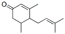 CAS 登录号：57523-94-1， 3,5-二甲基-4-(3-甲基丁-2-烯基)环己-2-烯-1-酮