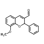 CAS 登录号：57543-50-7， 8-甲氧基-2-苯基-2H-苯并吡喃-3-甲醛