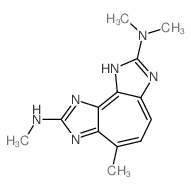 CAS 登录号：57695-32-6， N2,N2,N8,6-四甲基-1H-环庚并[1,2-d:3,4-d']二咪唑-2,8-二胺