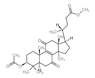 CAS 登录号：57706-74-8， (4R)-4-[(3S,5R,10S,13R,14R,17R)-3-乙酰氧基-4,4,10,13,14-五甲基-7,11-二氧代-2,3,5,6,12,15,16,17-八氢-1H-环戊二烯并[a]菲-17-基]戊酸甲酯