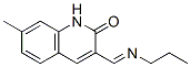 CAS 登录号：577999-42-9， 7-甲基-3-[(丙基亚胺)甲基]-2(1H)-喹啉酮