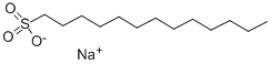 结构式 CAS# 5802-89-1, 1-十三烷磺酸钠盐