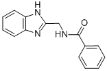 CAS 登录号：5805-60-7， N-(1H-苯并咪唑-2-基甲基)-苯甲酰胺