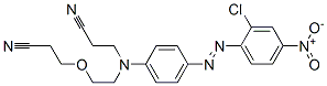 CAS 登录号：58104-49-7， 3-[[4-[(2-氯-4-硝基苯基)偶氮]苯基][2-(2-氰基乙氧基)乙基]氨基]丙腈