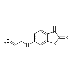 CAS 登录号：58106-96-0， 6-(烯丙基氨基)-1,3-苯并噻唑-2(3H)-硫酮