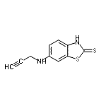 CAS 登录号：58106-98-2， 6-(2-丙炔-1-基氨基)-1,3-苯并噻唑-2(3H)-硫酮