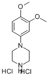 CAS 登录号：58260-71-2， 1-(3,4-二甲氧基苯基)-哌嗪盐酸盐(1:2)