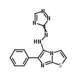 CAS 登录号：58376-56-0， 6-苯基-5-[2-(3H-1,2,4-三唑-3-亚基)肼基]咪唑并[2,1-b][1,3]噻唑