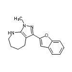 CAS#: 583811-50-1， 3-(1-Benzofuran-2-Yl)-1-Methyl-1,4,5,6,7,8-Hexahydropyrazolo[3,4-b]Azepine