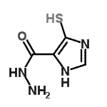 CAS 登录号：58413-35-7， 4-硫基-1H-咪唑-5-甲酰肼