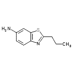 结构式 CAS# 58460-07-4, 2-丙基-1,3-苯并噻唑-6-胺
