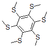 CAS 登录号：58468-22-7， 六(甲硫基)苯