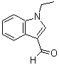 结构式 CAS# 58494-59-0, 1-乙基-1H-吲哚-3-甲醛
