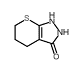 CAS 登录号：58509-71-0， 1,4,5,6-四氢噻喃并[2,3-c]吡唑-3(2H)-酮