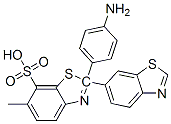 CAS 登录号：5855-97-0， 2-(4-氨基苯基)-6-甲基[2,6'-联苯并噻唑]-7-磺酸
