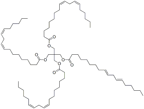 CAS 登录号：58552-97-9， (9Z,12Z)-2,2-二[[(1-氧代十八碳-9,12-二烯基)氧基]甲基]丙烷-1,3-二基二[(9Z,12Z)-十八碳-9,12-二烯酸酯]