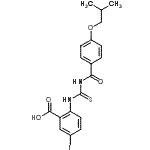 CAS#: 586393-02-4， 5-Iodo-2-{[(4-Isobutoxybenzoyl)Carbamothioyl]Amino}Benzoic Acid
