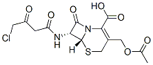 CAS 登录号：58684-54-1， (6R-反式)-3-(乙酰氧基甲基)-7-[(4-氯-1,3-二氧代丁基)氨基]-8-氧代-5-硫杂-1-氮杂双环[4.2.0]辛-2-烯-2-羧酸