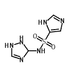 CAS 登录号：58768-62-0， N-(2,3-二氢-1H-1,2,4-三唑-3-基)-1H-咪唑-4-磺酰胺
