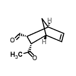 CAS 登录号：587875-56-7， (1S,2R,3S,4R)-3-乙酰基双环[2.2.1]庚-5-烯-2-甲醛