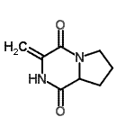 CAS 登录号：58885-84-0， 3-亚甲基六氢吡咯并[1,2-a]吡嗪-1,4-二酮