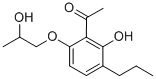 CAS 登录号：58974-96-2， 1-[2-羟基-6-(2-羟基丙氧基)-3-丙基苯基]乙烷-1-酮