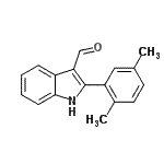 CAS 登录号：590391-00-7， 2-(2,5-二甲基苯基)-1H-吲哚-3-甲醛
