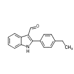 CAS 登录号：590391-03-0， 2-(4-乙基苯基)-1H-吲哚-3-甲醛