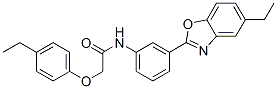 CAS#: 590395-71-4， N-[3-(5-Ethyl-2-Benzoxazolyl)Phenyl]-2-(4-Ethylphenoxy)-Acetamide
